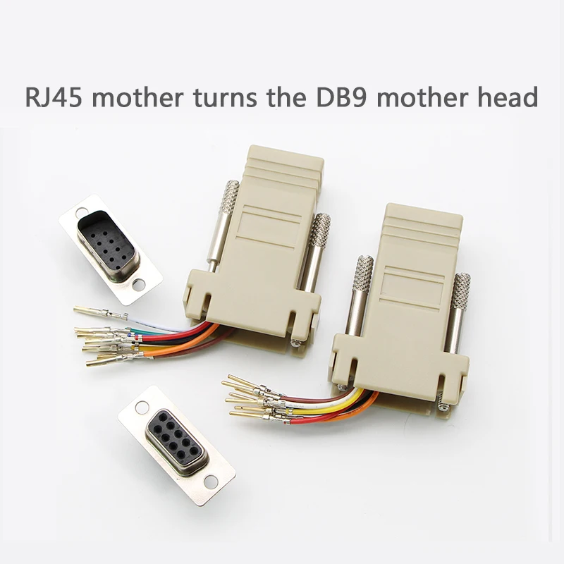 DB9 гнездо к RJ45 разъем адаптера rs232 Модульный cab 9as fdte rj45 db9 для компьютера AQJG высокое