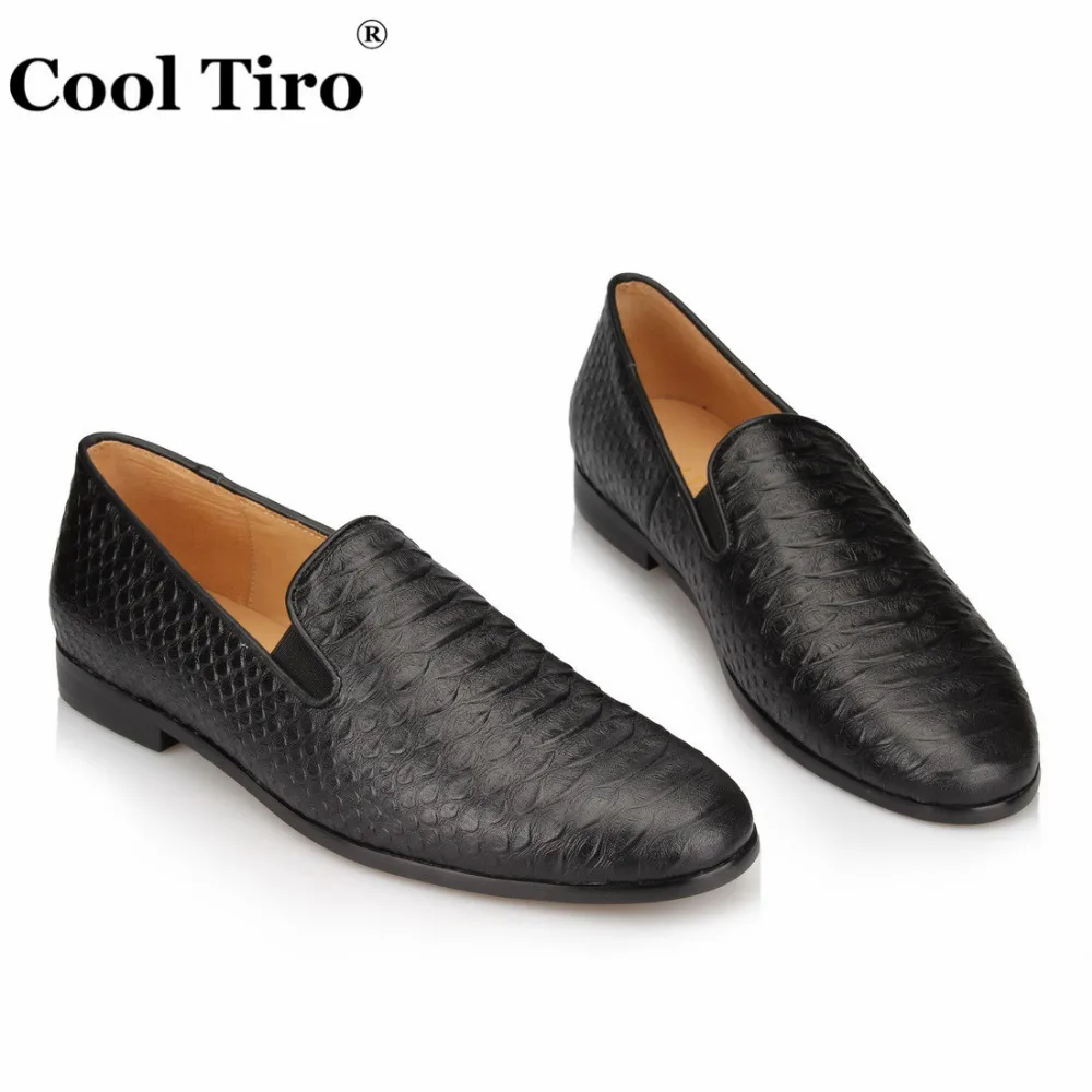 Black Python Loafers Mens (5)