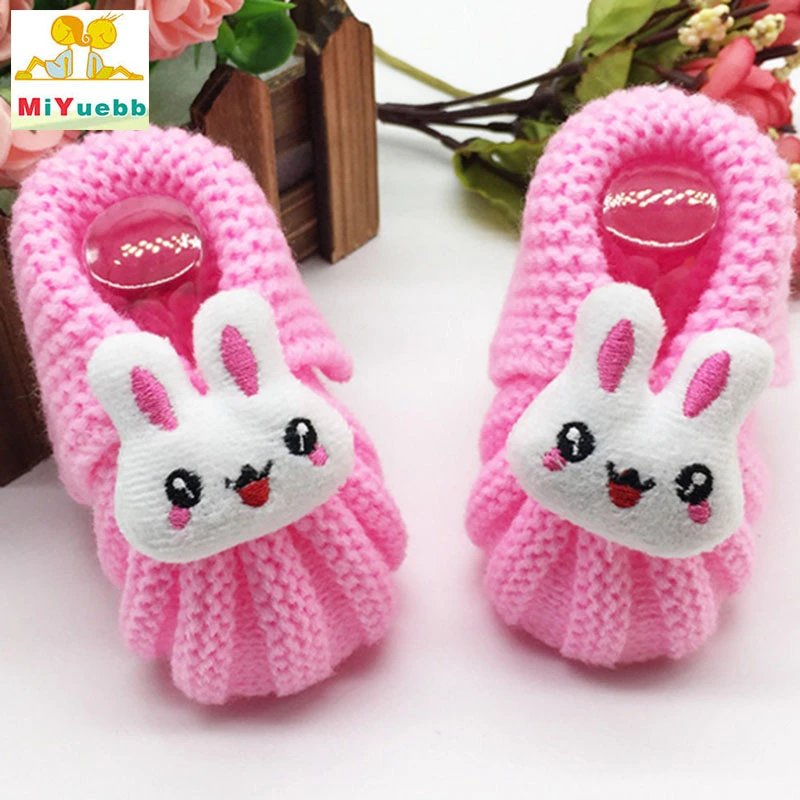 Chaussures En Crochet Pour Bebe Chaussures En Forme De Lapin Pour Apprendre A Marcher Chaussons Souples Pour Nouveau Ne Garcon Et Fille 6 Mois Aliexpress