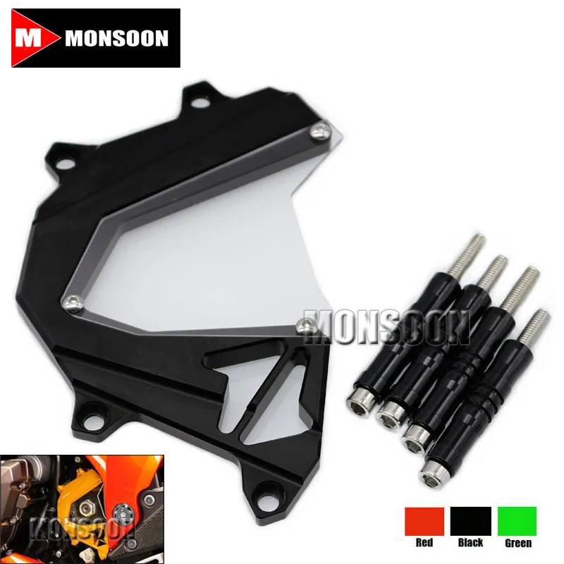 

For Kawasaki Z800 2013-2016 Scooter Front Sprocket Cover Panel Left Engine Guard Chain Cover Protection Black