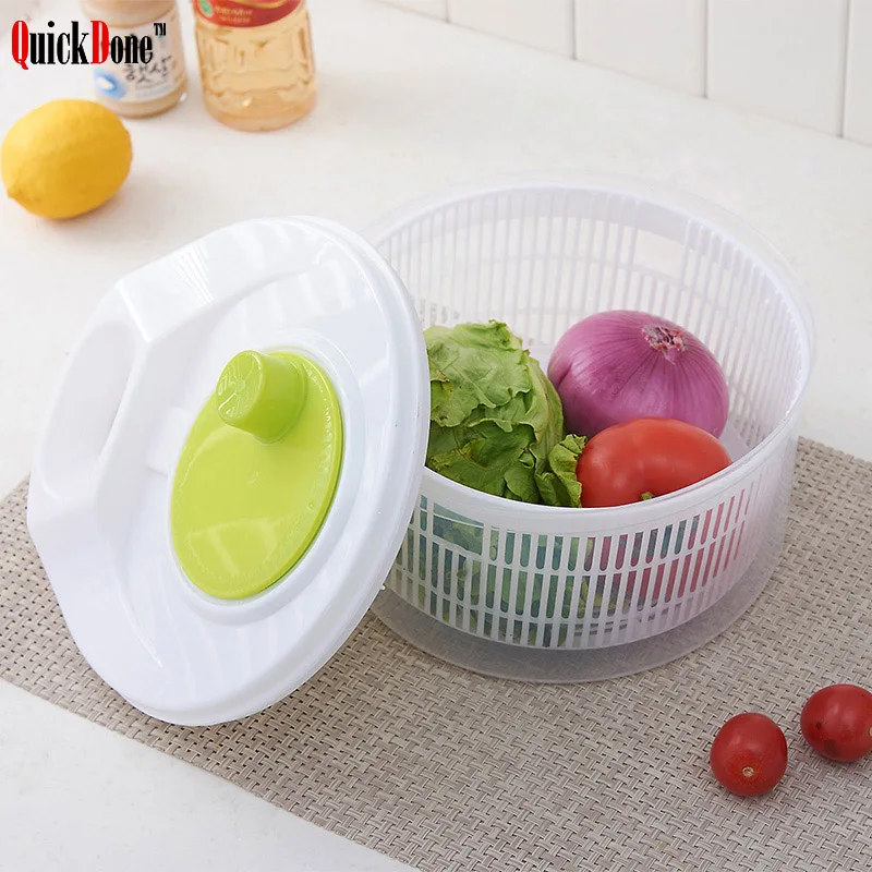

QuickDone Vegetables Dehydrator Dryer Salad Spinner Fruits Basket Wash Clean Basket Storage Washer Drying Machine AKC5101