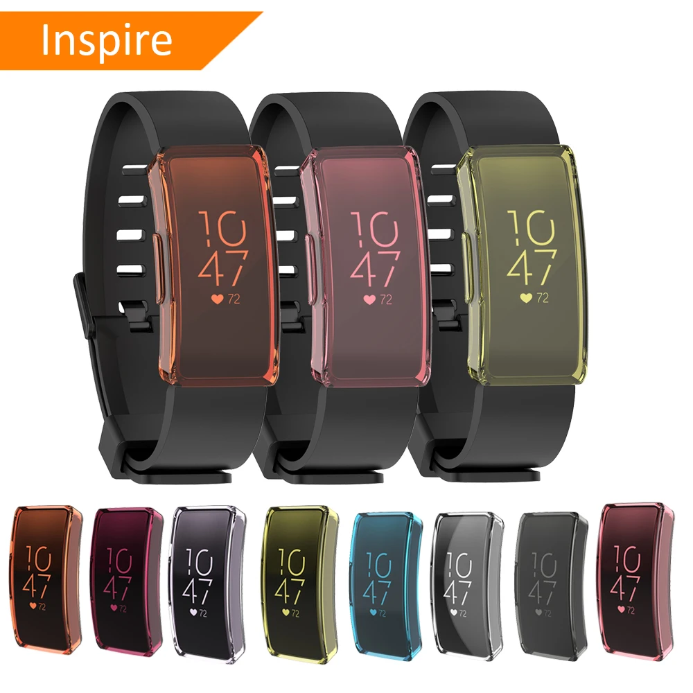 

Soft Smart Watch Replacement TPU Case For Fitbit Inspire HR Full Cover Screen Protector For Fitbit Inspire HR Watch Accessories