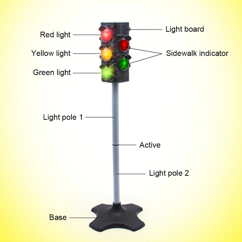 Traffic Equipment Light Tool Children Safety Crossing Road Toys Traffic Signal Toy Early Childhood Educational Toys Model Building Kits Aliexpress