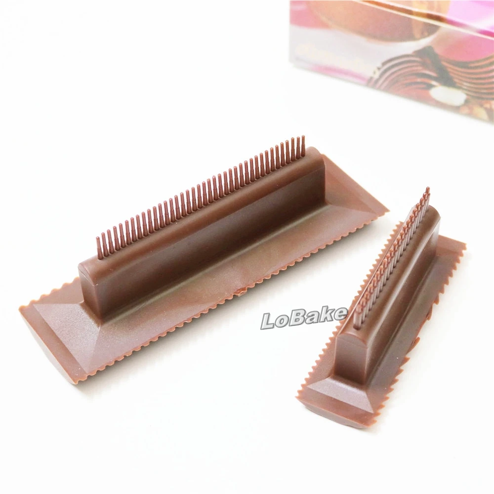 (2pcs/set) 2 sizes Round wood root pastry brushes decoration brush round shape stamp mold for diy chocolate cake pastry tools
