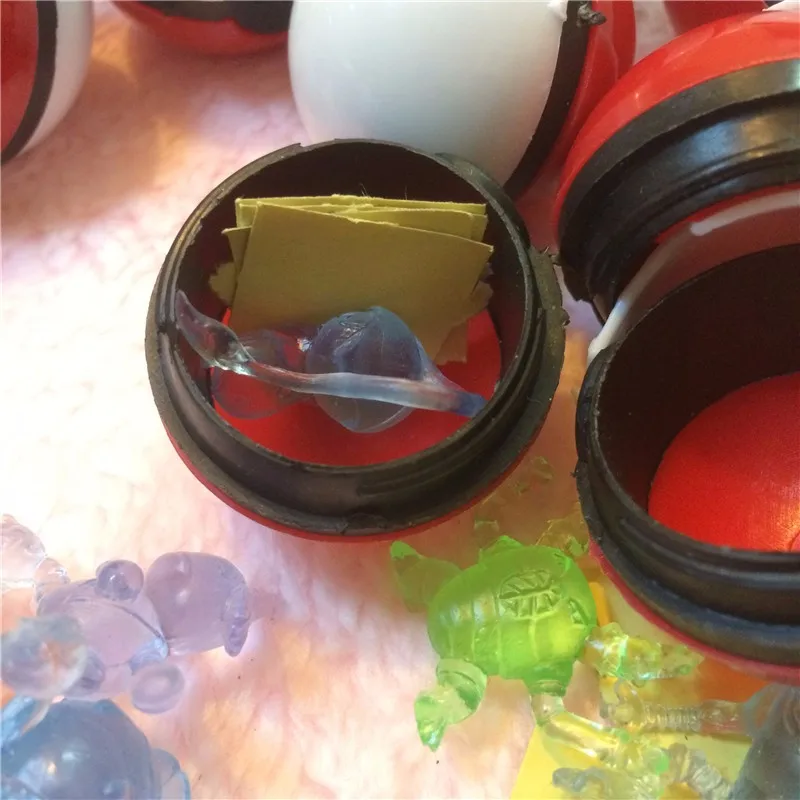 36 шт./лот многоцветный/красный PokeBall питомец с кристаллами pokebolas Poke фигурка Pokeball Pikachu рисунок наклейки игра мяч игрушка
