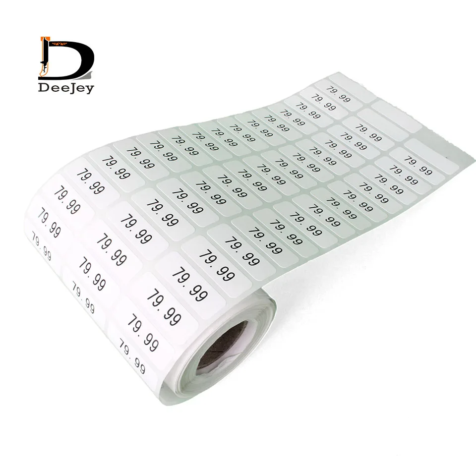 

1x3cm custom printed price sticker tags garment price small paper tag label for garment or accessories 1000pcs lot