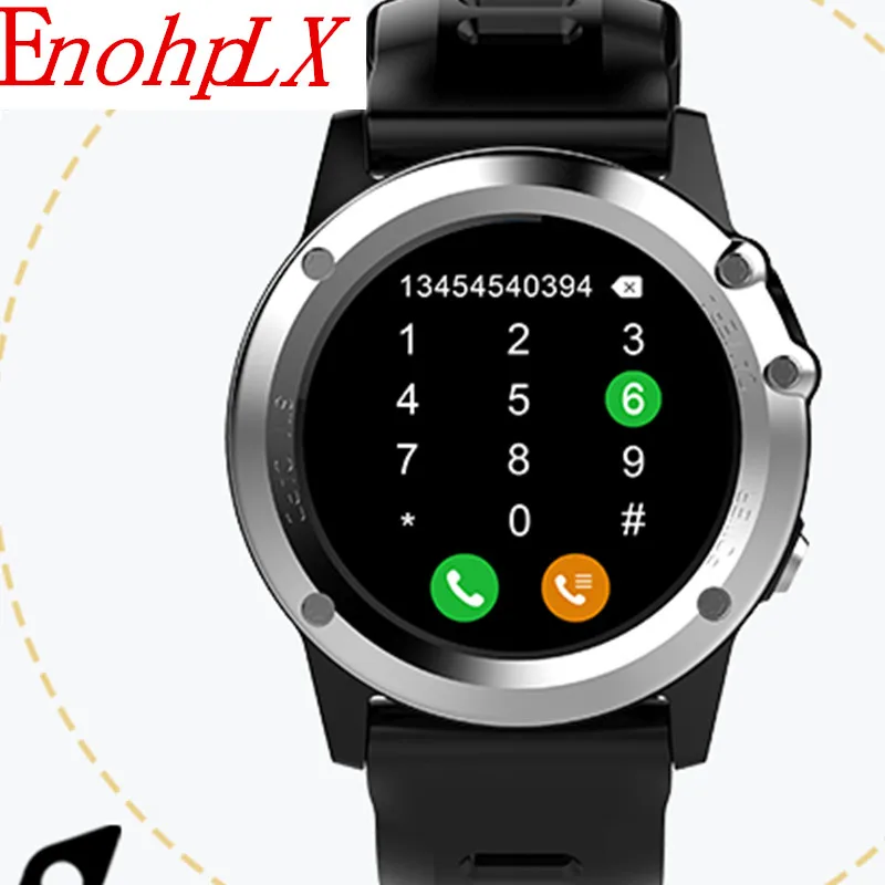 EnohpLX H1 Smart Watch IP68 Waterproof MTK6572 4GB 512MB 3G GPS Wifi Heart Rate Tracker For Android IOS Camera 500W