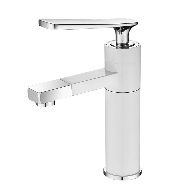 Basin Faucets Double Swivel Basin Mixer Tap Bathroom Faucet Hot and