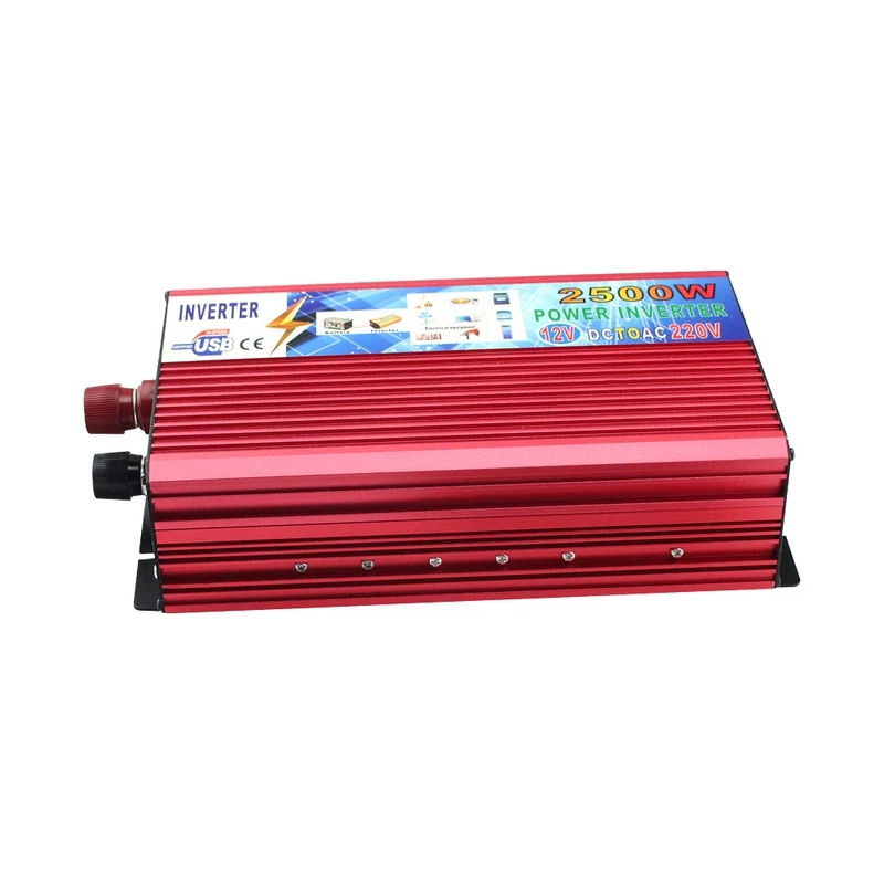 

DC 12V To AC 220V 2500W Car Power Inverter Converter Portable Vehicle Power Supply Charger Adapter