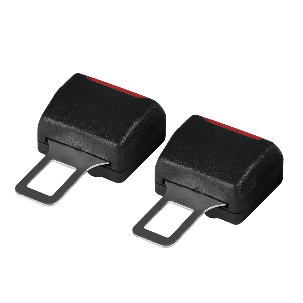 

2pcs New Useful Practical Universal Car Seat Belt Plug Buckle Safety Clip Extender Canceller Hand Tools