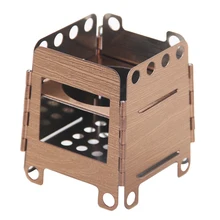 Tiartisan Stainless steel Wood Stove Portable Outdoor Camping Stove Folding Wood Stove Backpacking Firewood Burning 2 colors