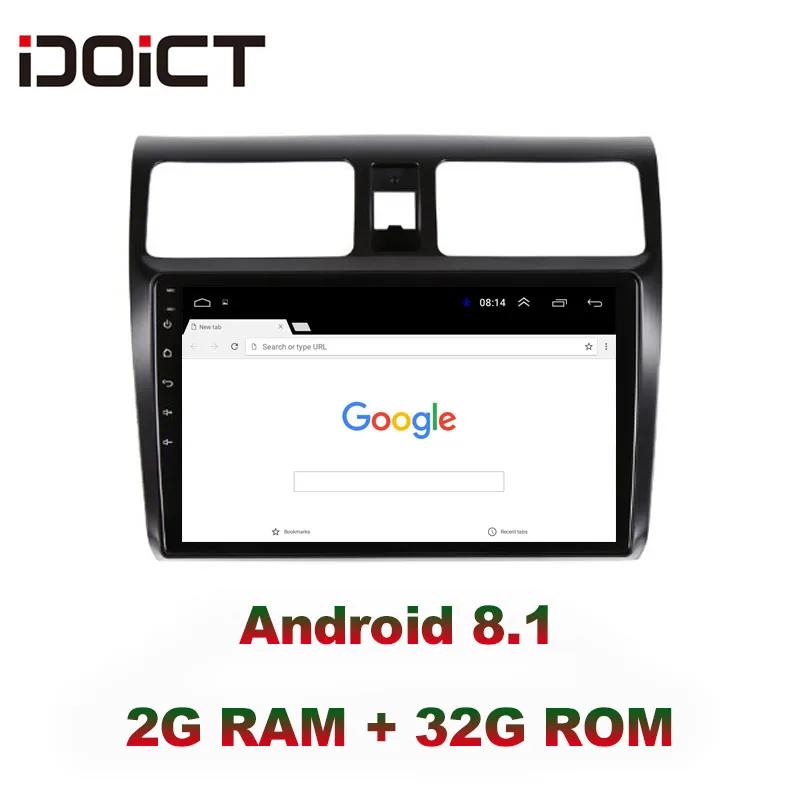 Cheap IDOICT Android 8.1 IPS 2G+32G  Car DVD Player GPS Navigation Multimedia For Suzuki Swift radio 2008-2015 car stereo 1