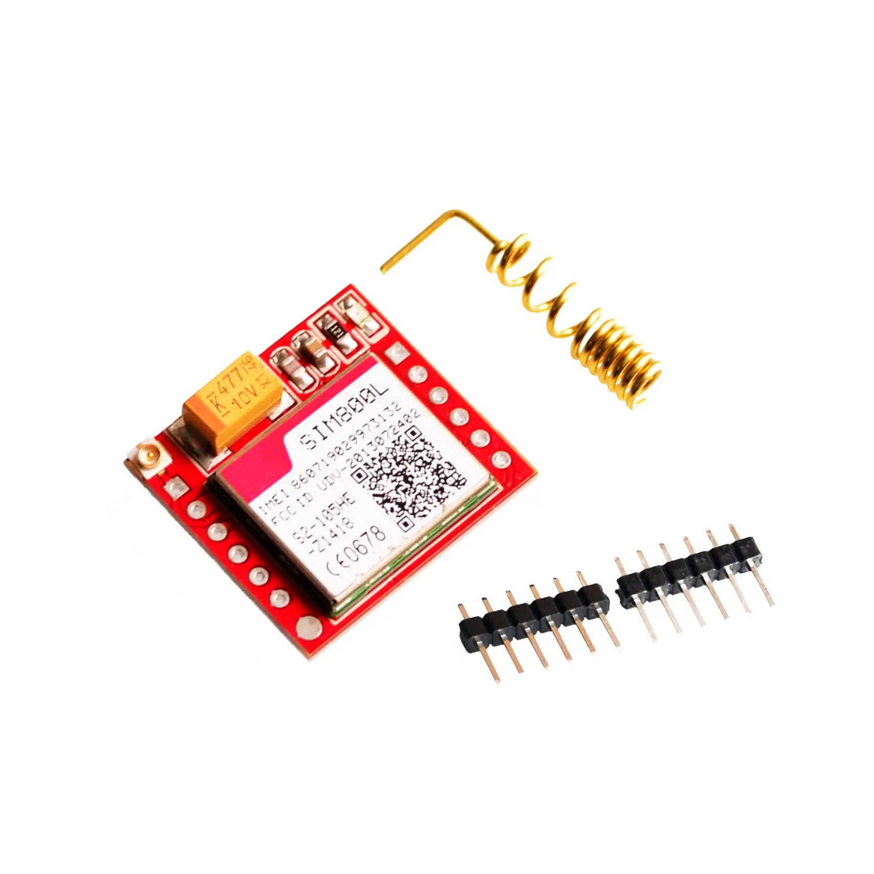 Mini o menor sim800l gprs gsm módulo microsim cartão núcleo placa sem fio quad-band ttl porta de série com antena para arduino