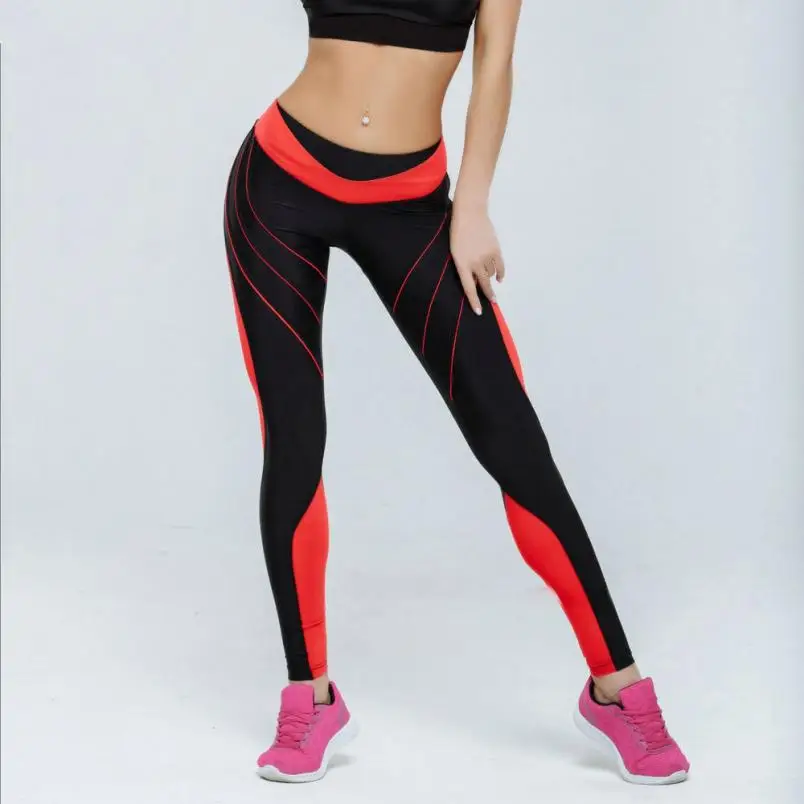 

FishSunDay Women Sports Gym Yoga Workout Mid Waist Running Pants Fitness Elastic Leggings Yoga Pants Dropshipping 0809