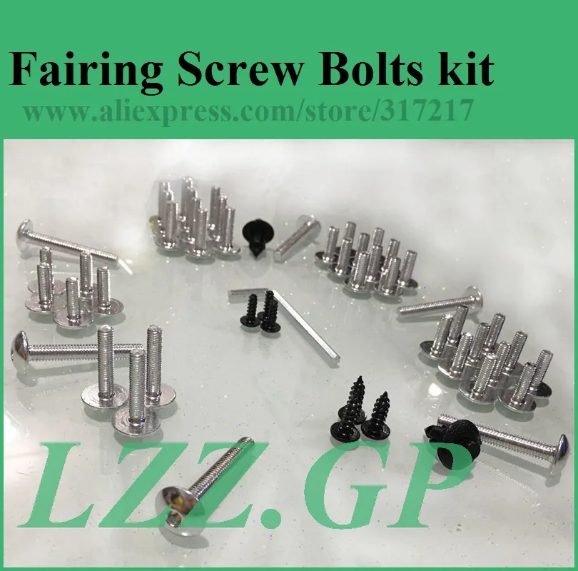Full set Fairing bolts kit screws for Kawasaki NINJA ZX 12R 2000 2001 2002 2003 2004 ZX12R 00 01