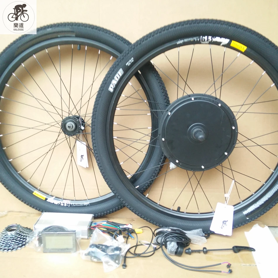 Perfect Kalosse Fedex  Free shipping 20/26/27.5/29/700C  Electric bike wheels  48V 1500W Bicycle  bicycle Electric motor 0