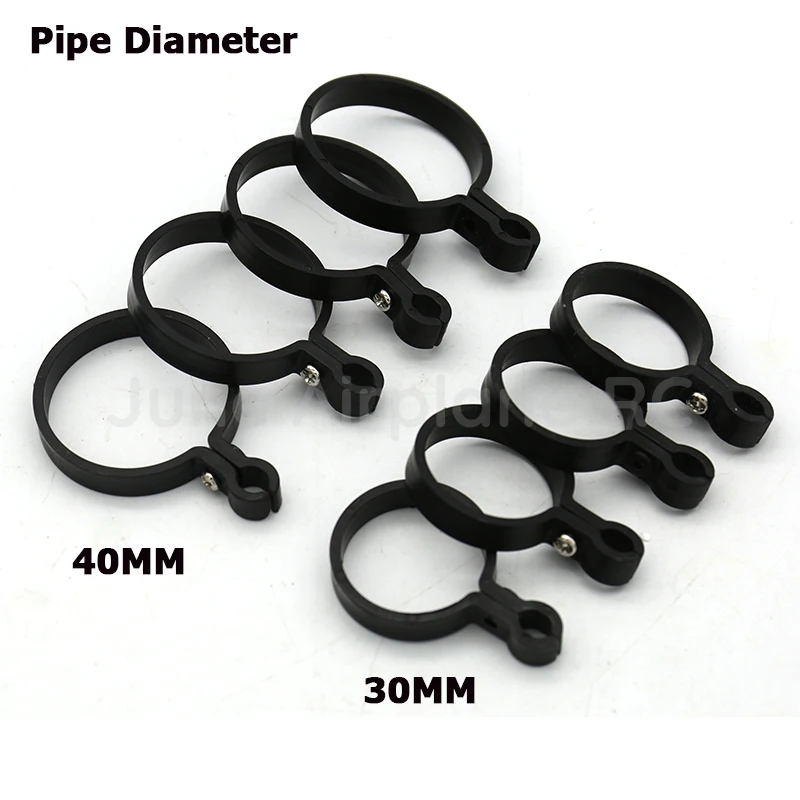 

4Pcs 30MM 40MM Universal Tube Clamp Plastic Fixing Frame Buckle Water Pipe Clip for RC Drone Agricultural Protection
