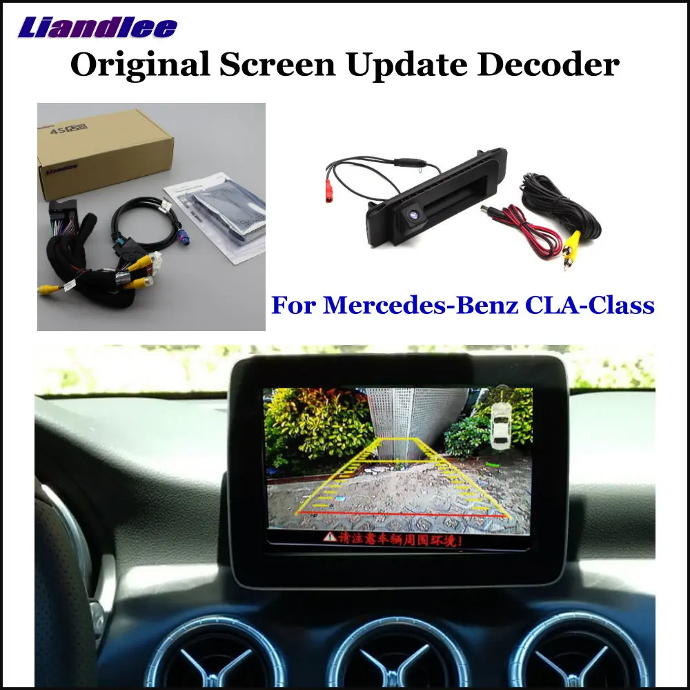 

Liandlee For Mercedes Benz CLA-Class Original Screen Update System Car Rear Reverse Parking Camera Digital Decoder Rear camera