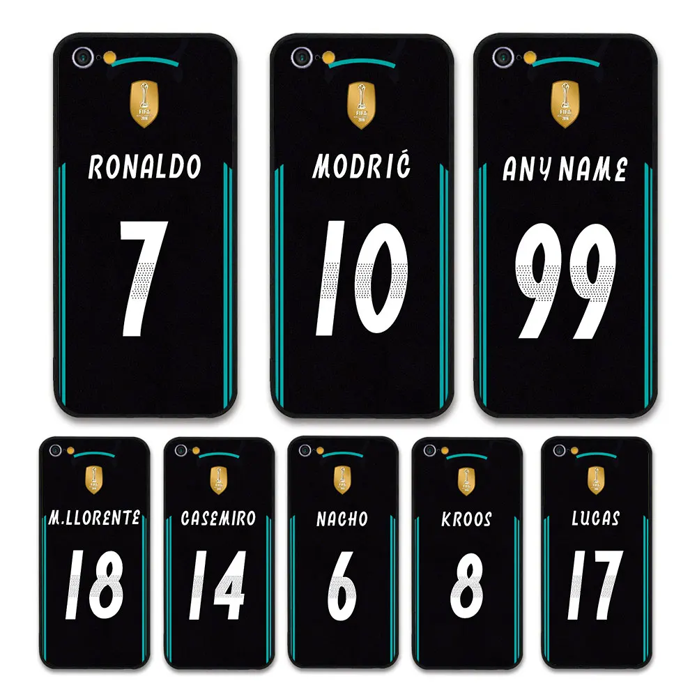 

European Football RONALDO MODRIC KROOS Jersey style Real Madrid Custom Names and Numbers case for iPhone 6 plus Phones cases