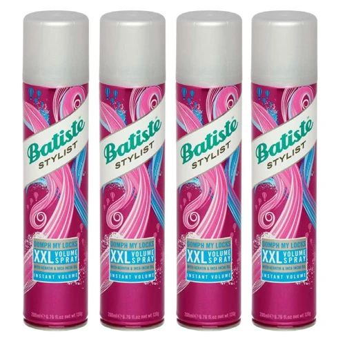 Batiste Комплект XXL Volume Spray Спрей для экстра объема волос 4 шт х 200 мл (Batiste Stylist) |