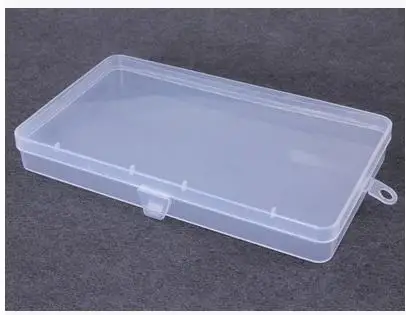 

Transparent plastic rectangular storage box electronics components household items jewelry sorting box wholesale 20pcs/lot