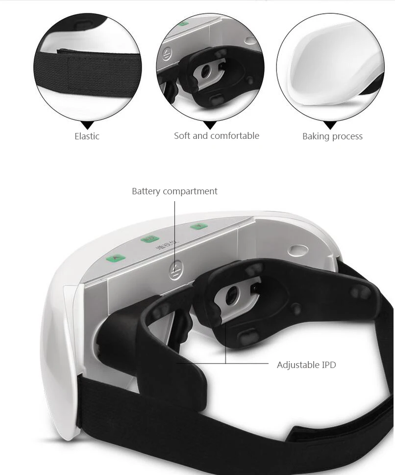 EMS беспроводной 3D зеленый глаз устройство восстановления зрения глаз Массажер ребенок близорукость лечение инструмент массажные очки