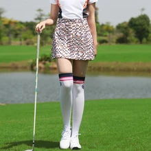 Женская Спортивная юбка для гольфа с принтом в горошек, Двухслойная юбка трапециевидной формы, одежда для гольфа, женская короткая юбка высокого качества