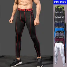 Мужские спортивные Леггинсы для бега, нижнее белье для баскетбола, компрессионные штаны для бега, фитнеса, облегающие спортивные штаны для тренировок