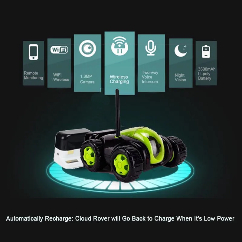 Приложение FPV Wifi управление led rc Танк облачный Ровер пульт дистанционного управления робот с 720P HD камерой в реальном времени VR RC автомобиль игрушки Беспроводная зарядка