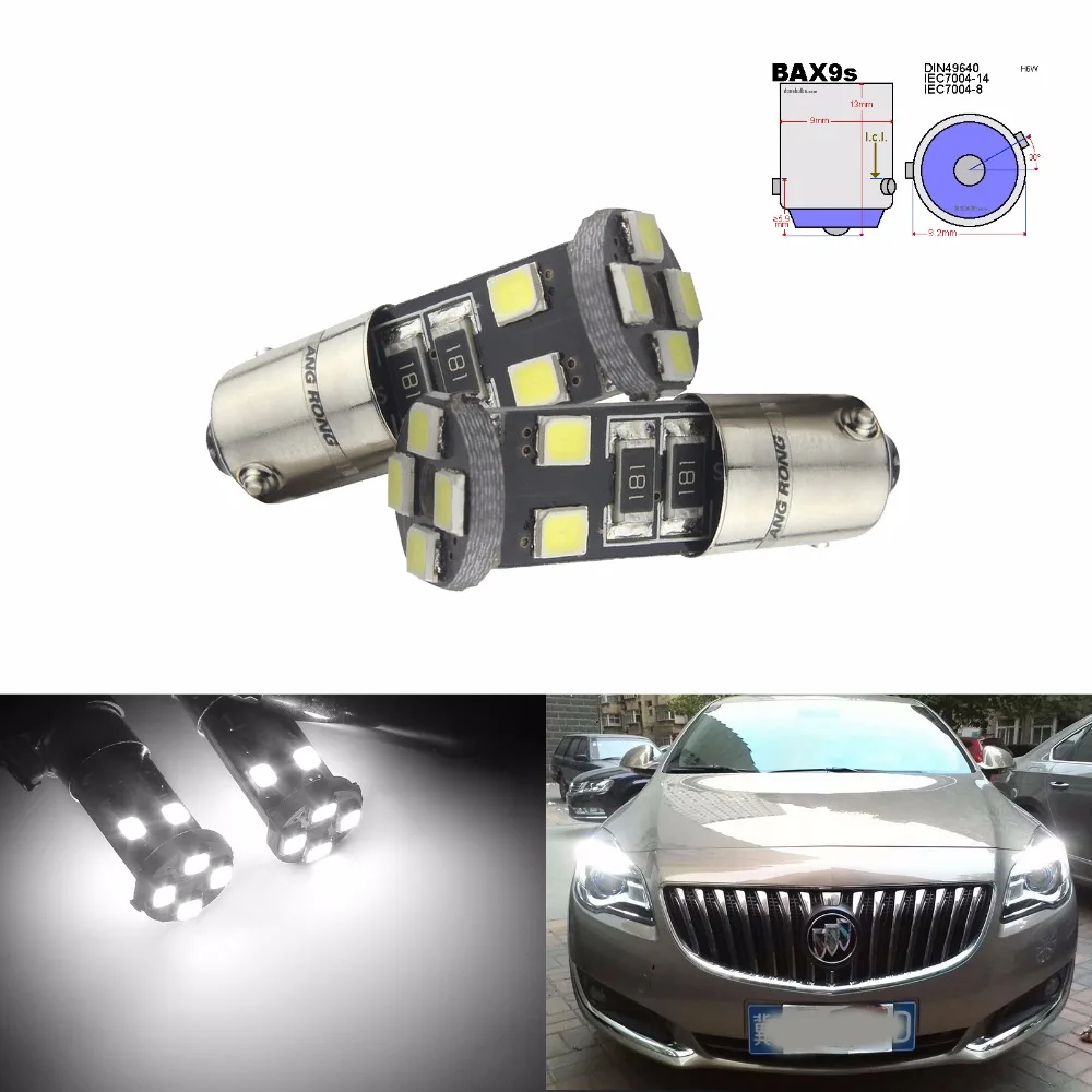 2pcs H6w Bax9s 433434 64132 64113 64111 Led Parking Light Tail