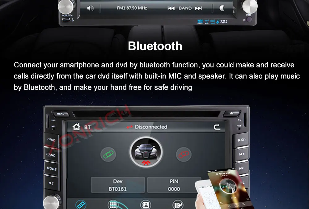 Sale 2 Din Car Multimedia Video DVD Player  GPS Navigation Radio For Nissan Qashqai x-trail almera note juke  StereoAudio 1