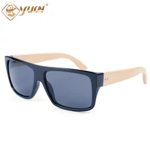 Natural so real sunglasses good quality handmade bamboo arms fashion summer sun glasses for men oculos de sol feminino 1033B