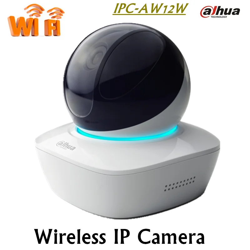 Original English Version DAHUA Ip Camera IPC-AW12W 1Mp Mini Network Wifi Camera built-in MIC Support SD Card PTZ Network Camera