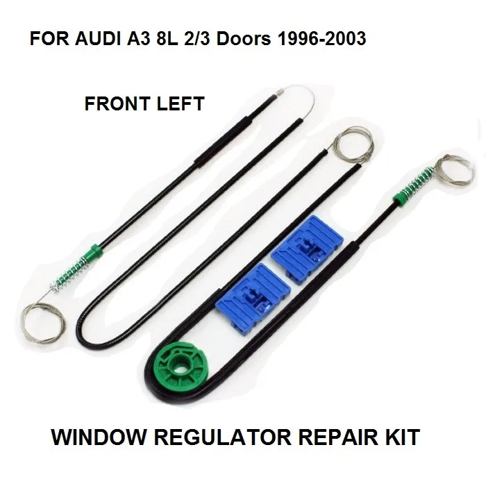 1996-2004 автомобильный оконный кабель для AUDI A3 8L 3 двери электрический стеклоподъемник Ремонтный комплект передний левый, OE#8L3837461