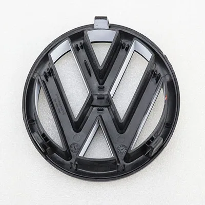 Emblema para Grelha de Substituição Emblema para Frente Preto e Branco Adequado para vw Brilhoso Volkswagen Golf 2009 2010 2011 2020 135mm Mk6 4 para vw volkswagen golf mk6 2009 2010 2011 2012