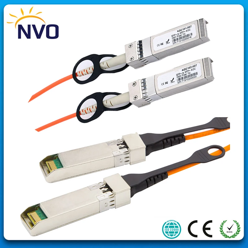 

Free Shipping 40G QSFP to QSFP 1M(3ft) OM2 AOC Active Optic Cable Compatible