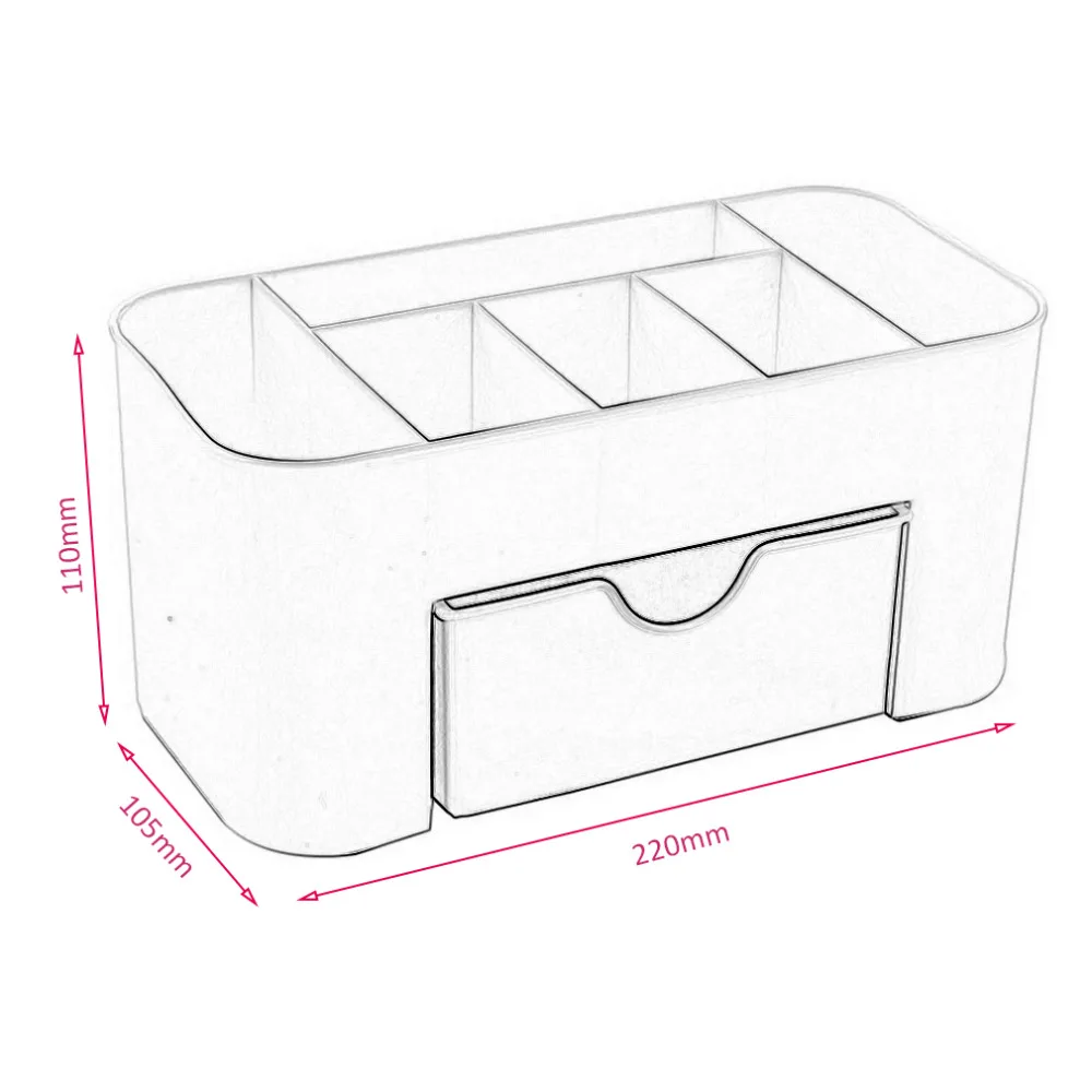 Мини настольный макияж коробка для хранения косметический чехол губная помада чехол s разное Чехол Коробка для мелких предметов Настольный Органайзер