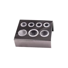 7 отверстий пигментный контейнер подставка с чернилами чашки поставки принадлежностей для татуировок из нержавеющей стали татуаж Перманентный макияж тушью подстаканник