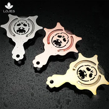 

304 Stainless Steel Cocktail Strainer Copper Plated Gold Plated Bar Strainer New Ice Strainer Bar Tool Silver/Copper/Gold