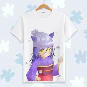 

New anime Konohana Kitan Cosplay T-shirt For Women Men Cartoon O-Neck Short Sleeve T Shirt Tops Shirt Christmas present