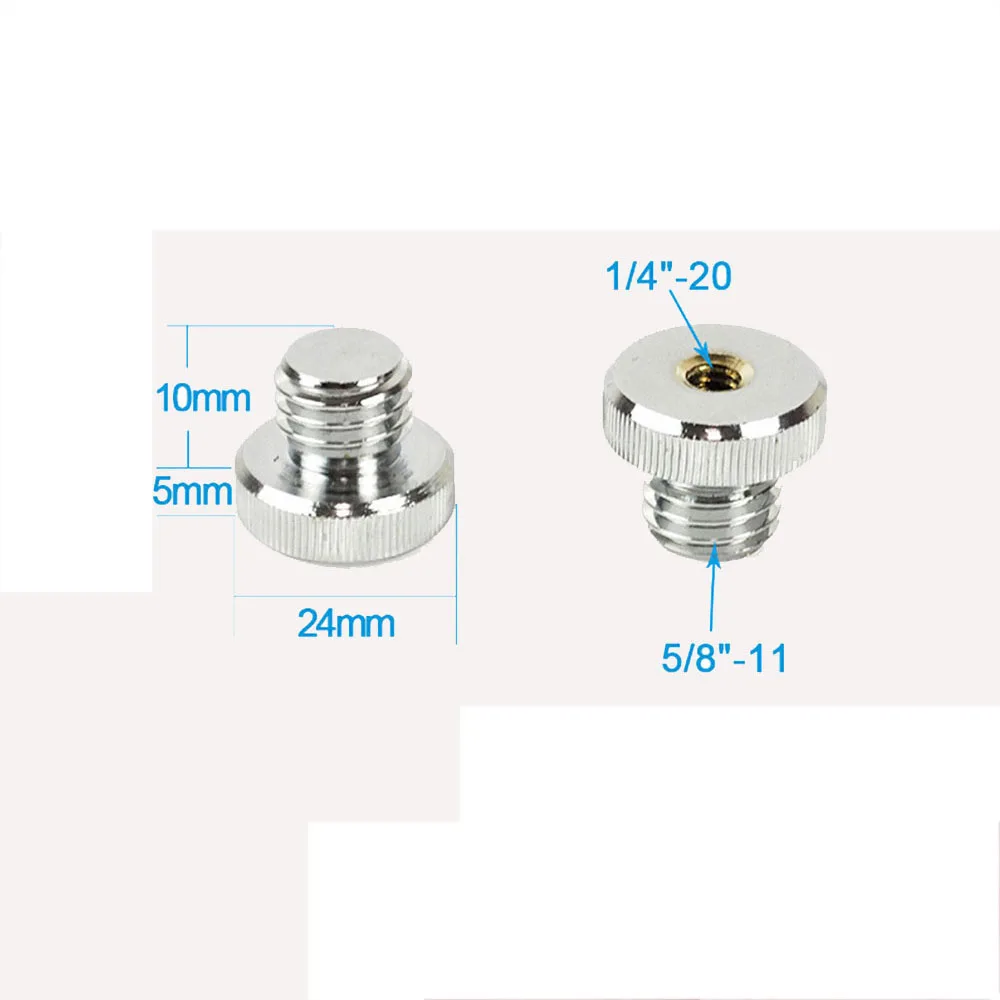 Threaded Screw Adapter For Tripod Laser Level Adapter Instrument Parts Accessories 1/4"-20 To 5/8"-11