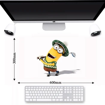 

Computer Desktop Lock Edge Minions Mouse Pad Non-Slip Natural Rubber PC Mice Pad Gaming Mousepad Gamer Keyboard Laptop Mouse Mat