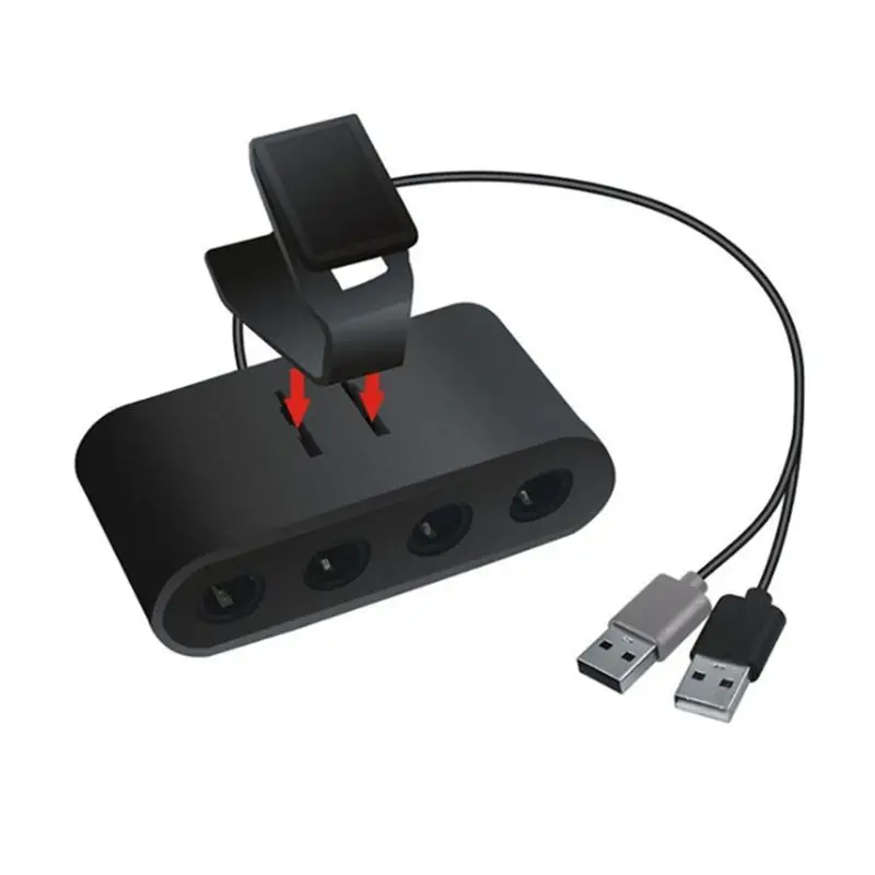 3 в 1 4 порта GC ручка для Wiiu/PC/переключатель конвертер адаптер для PC Игры GameCube GC контроллеры аксессуары