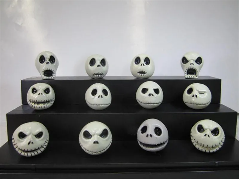 2017 Deluxe Jack Skellington with Interchangeable Heads Action Figures Toys The Nightmare Before Christmas Jack Figuras Dolls 32cm  (3)