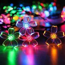 110 В/220 В 20 м 200 светодио дный лампы Газа Строка Фея Рождественские огни Cherry цветет кулон фонарик огни лампада год натальные
