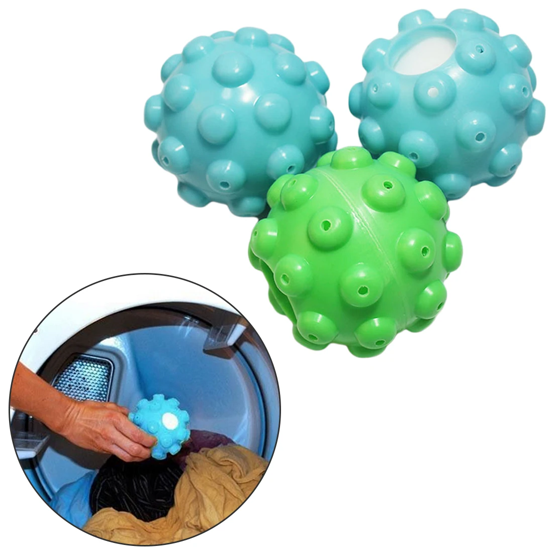

Releasing Dryer Balls Laundry Dryer Fabric Softening Ball Launder In One Time For Clothes Washing