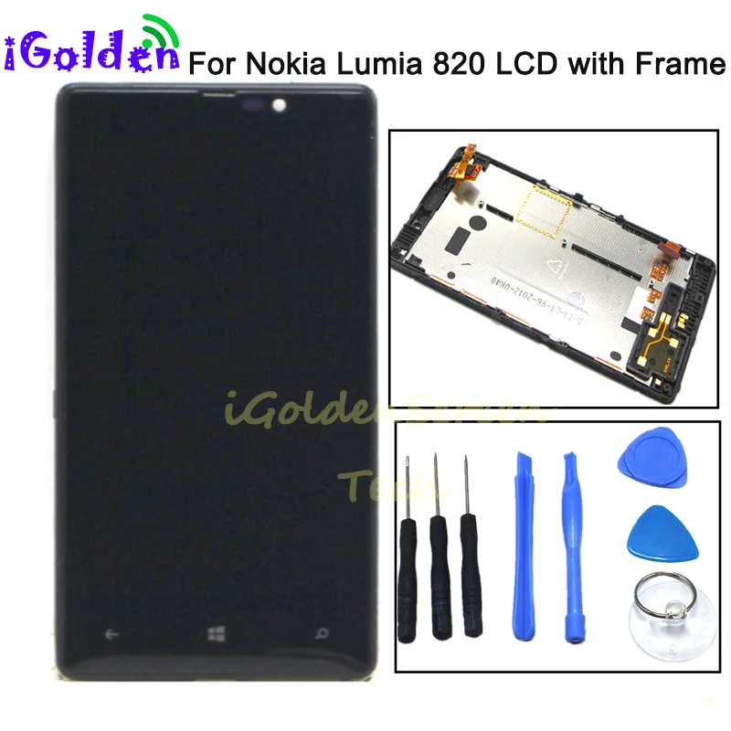 100% протестированный высококачественный ЖК-дисплей для NOKIA Lumia 820 сенсорный экран