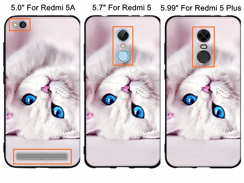 For Xiomi Xiaomi Redmi 5 5A Case Silicone TPU Black Cover For Xiaomi Redmi 5 Plus Bags Coque For Xiaomi Redmi 5 Redmi5 5A Cases