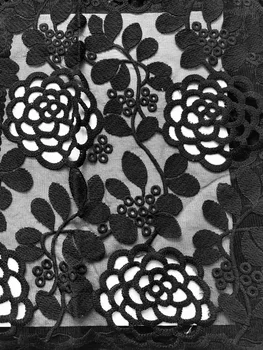 

African Dry Lace Fabric High Quality For Men Cotton Lace French Lace Fabric With 3 d flowers Swiss Voile Lace In Switzerland