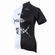 Женская одежда 1/2, черно-белая футболка с коротким рукавом для велоспорта, дышащая одежда для велоспорта, размер XS-6XL